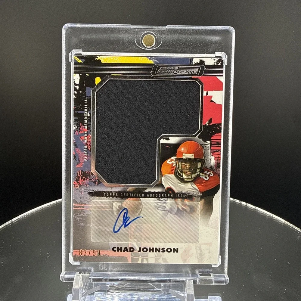 2023 Topps Composite Gold Chad Johnson /99 Jumbo Patch Auto Bengals